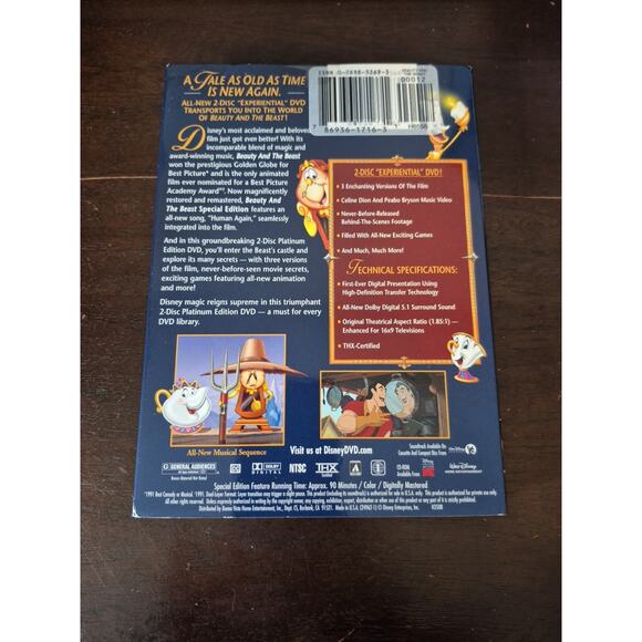 Sleeping Beauty Beauty and The Beast Movie Bundle DVDs Special Edition New - Picture 12 of 16